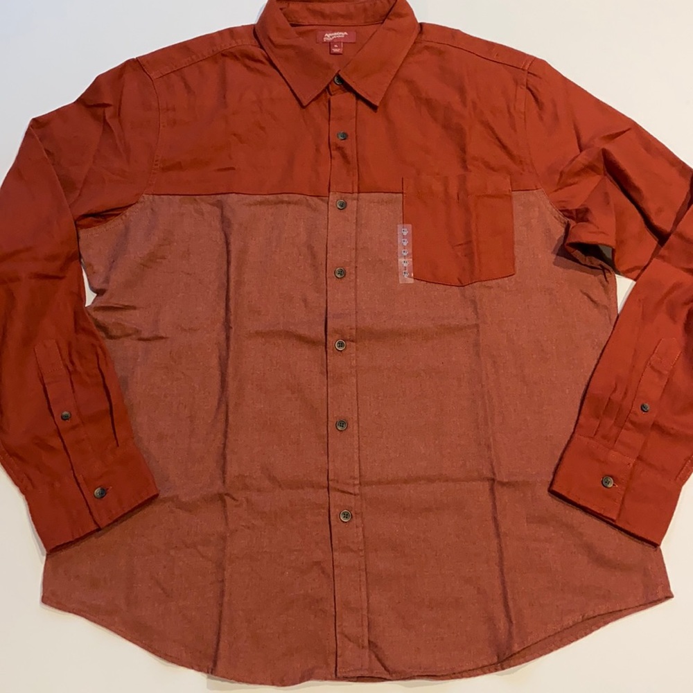 Arizona Jean Co XL 2-Tone Button Down Shirt Long Sleeve New D27